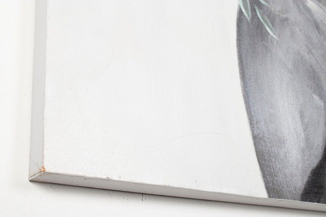 Peinture à l'huile sur toile Village 90x120 cm