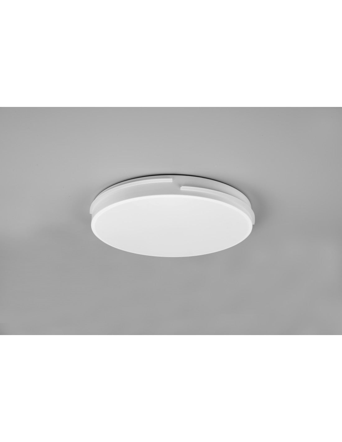 Plafonnier Tacoma Blanc Moderne Variateur Led 24w Ø40 cm Trio Lighting