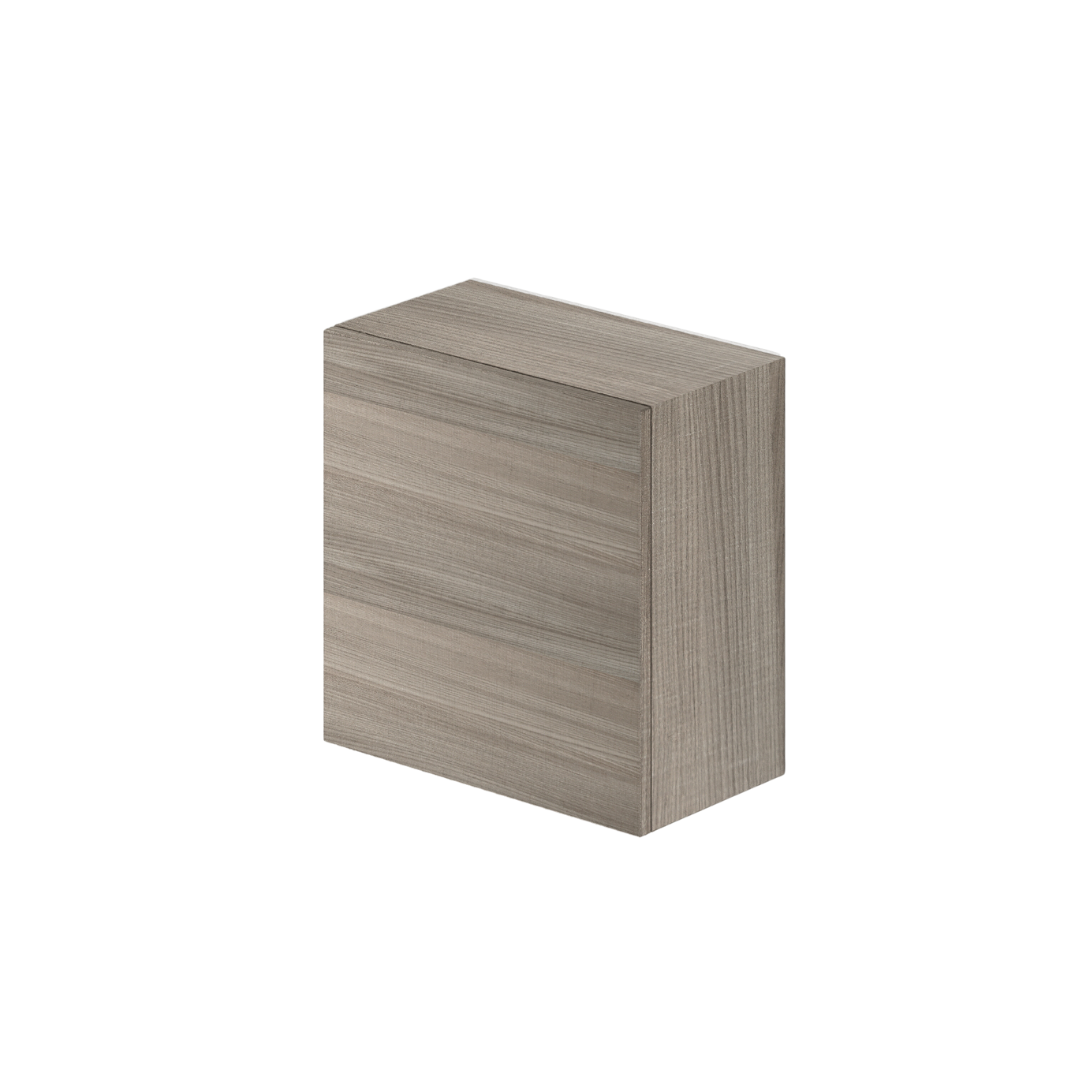 Élément mural 4 compartiments avec porte couleur orme H60x60x30cm