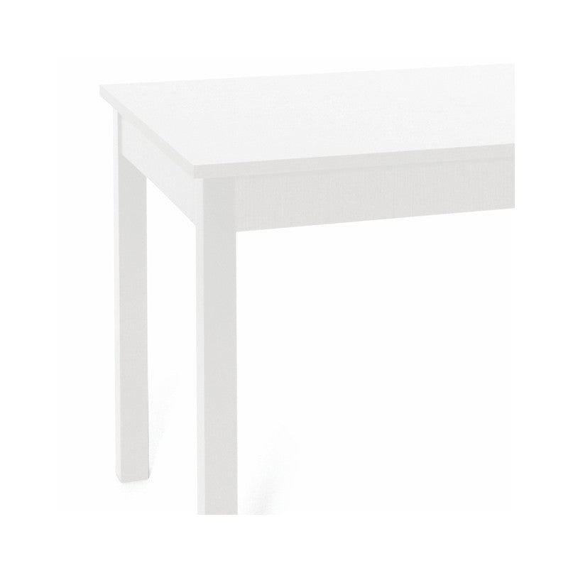 Table à manger Frêne Blanc en bois mélaminé 70x110 cm
