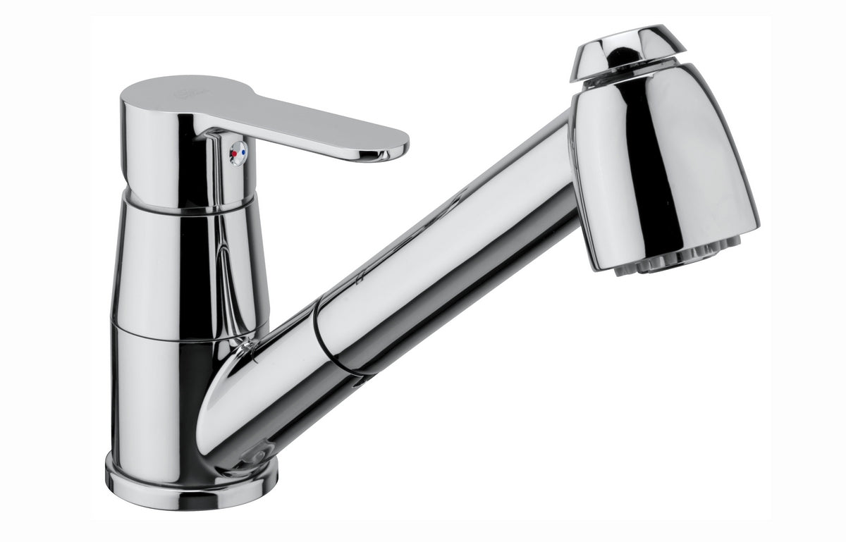 Mitigeur d'évier avec douche extractible - Blue Line chrome