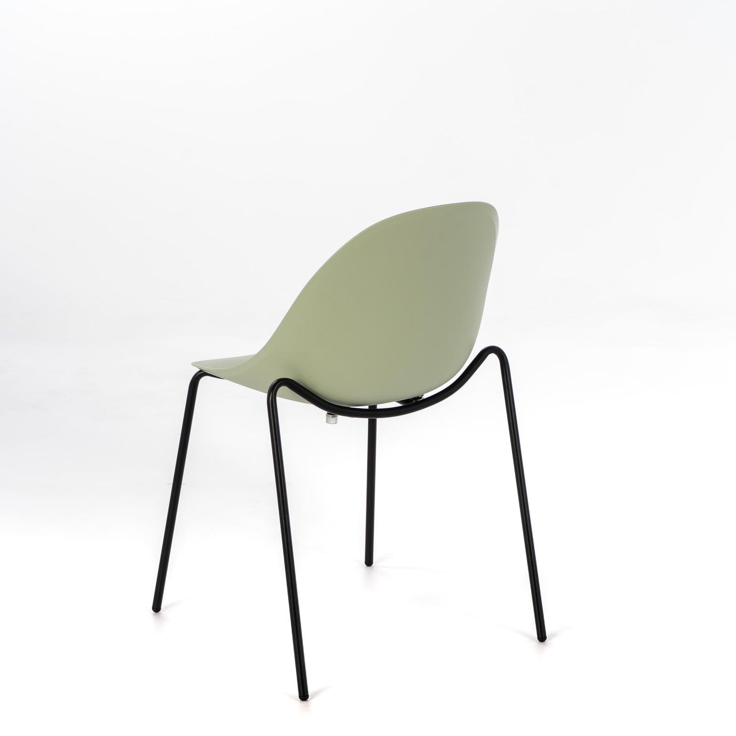 4x Chaise verte en polypropylène