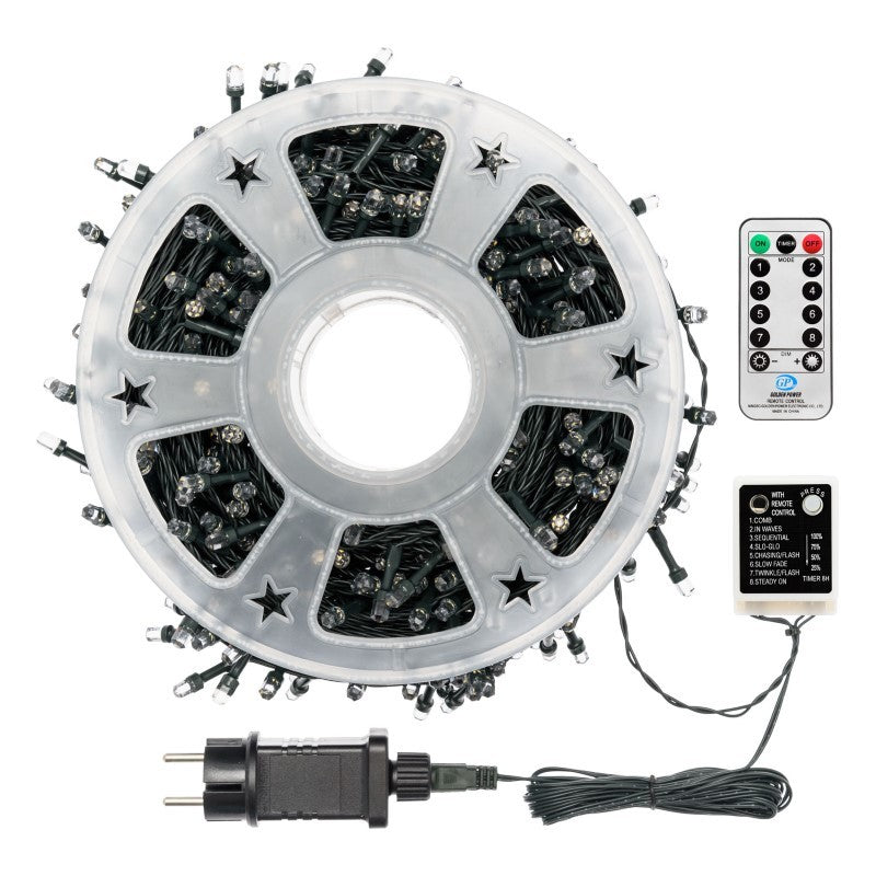 Chaîne de 1000 LEDs blanc froid 60,5m en bobine