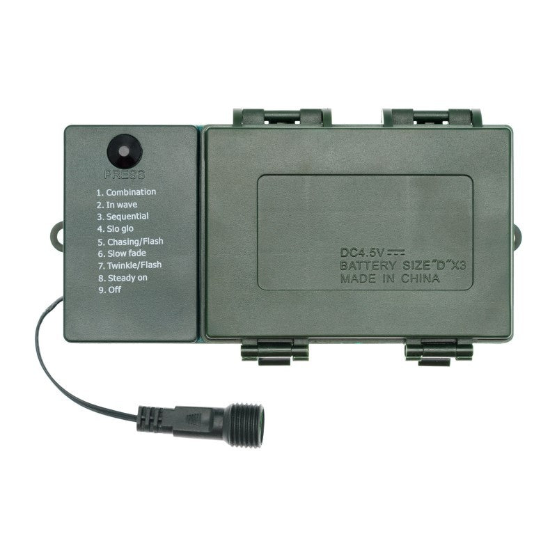 Chaîne polyvalente 1000 LEDs 50m avec panneau solaire