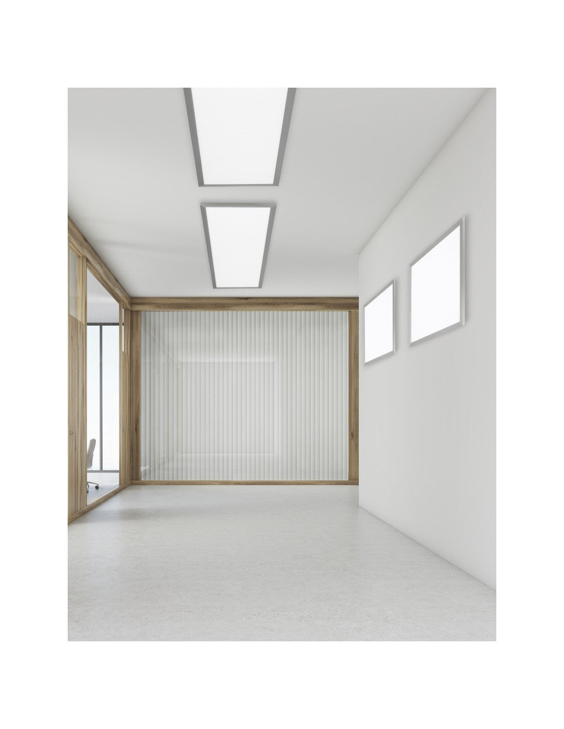 Plafonnier Rectangulaire Phoenix Variateur Led Nickel Trio Lighting