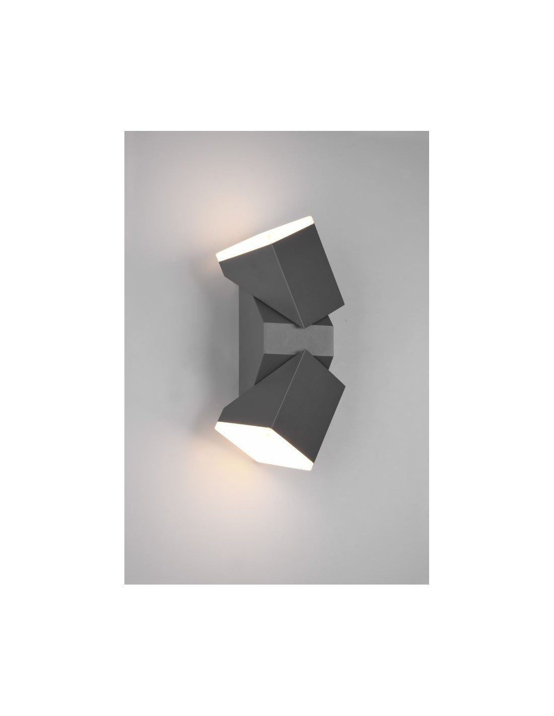 Applique Double LED Orientable Avon Aluminium Anthracite IP54 Trio Lighting