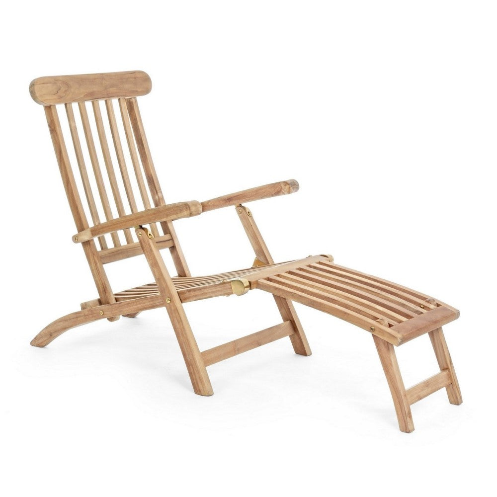 Fauteuil inclinable en bois (FSC) avec accoudoirs