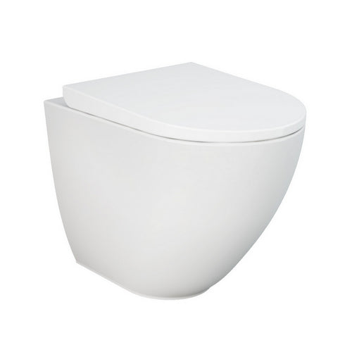 WC dos à mur sans rebord avec fixations cachées
