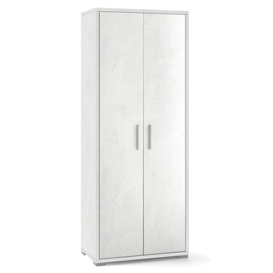 Armoire polyvalente à deux portes en Ossido White 71x41x h182 cm
