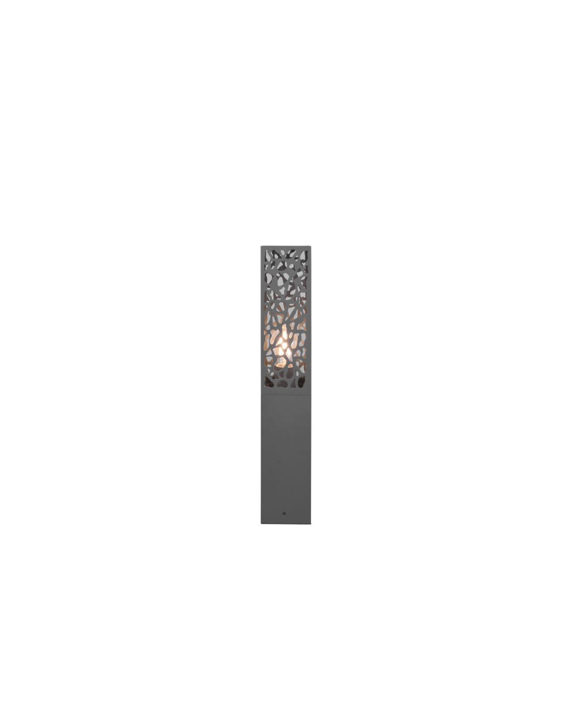 Borne d'extérieur lumineuse Cooper Anthracite IP44 Trio H60 cm