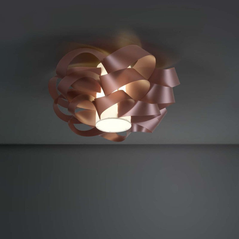 Plafonnier One Light CLOUD Rose diamètre 50x h24 cm