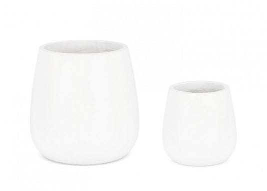 Set2 Vase blanc bombe P.Hoian