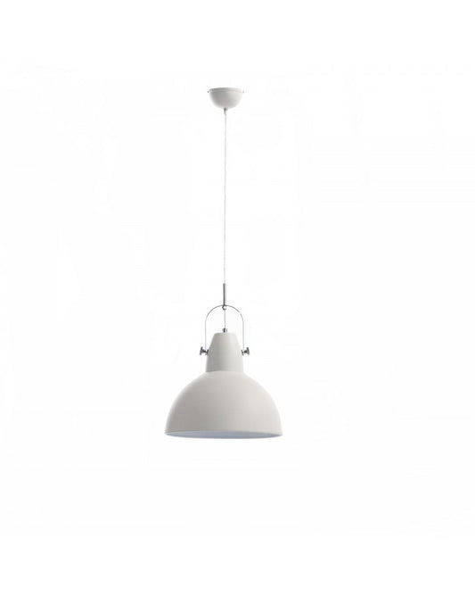 Lampe à suspension Kande en acier STS blanc