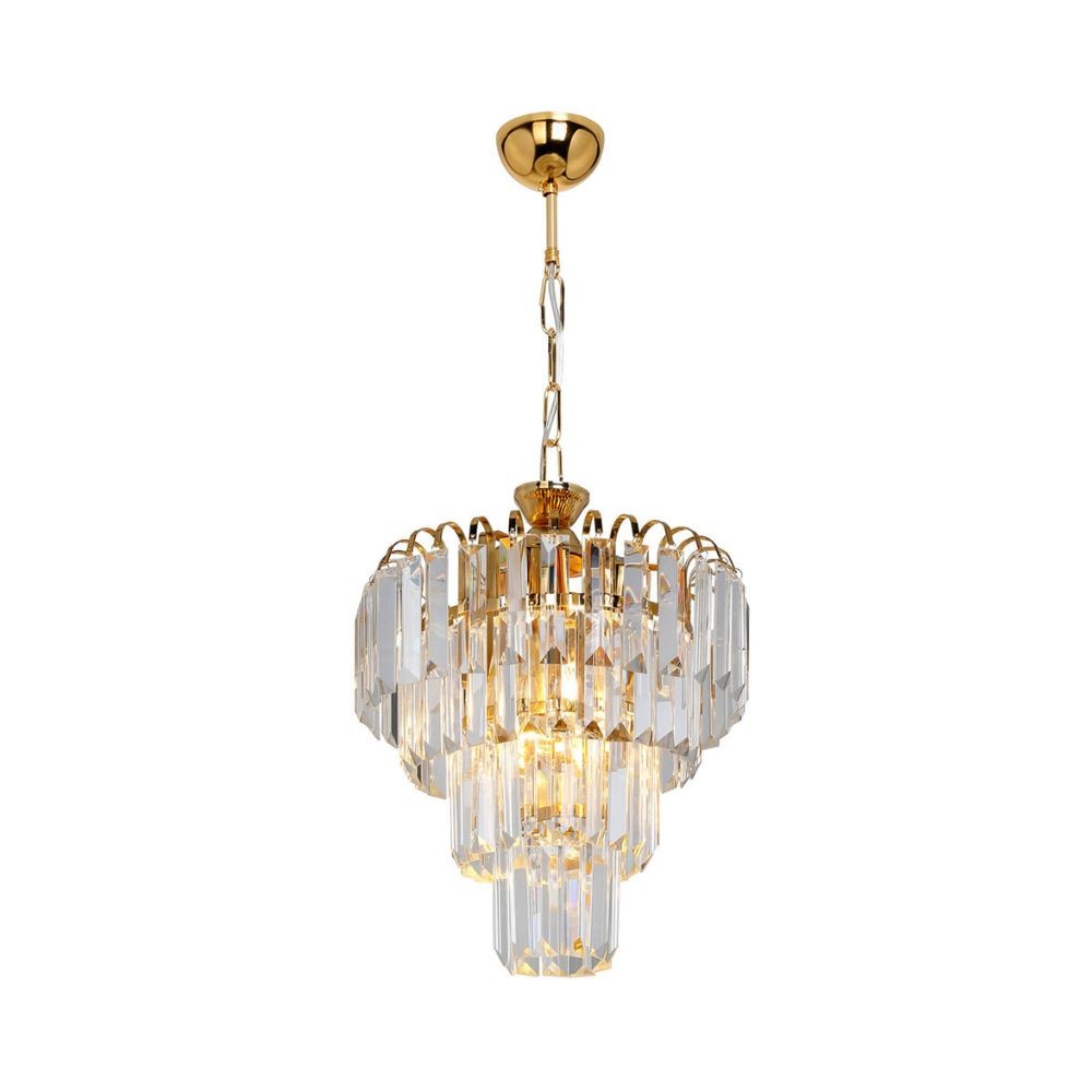 Miranda MDL3831 plafonnier 3 lumières en verre et or