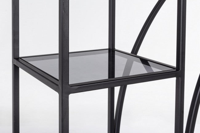 Bibliothèque 4 étages Korvet en métal noir