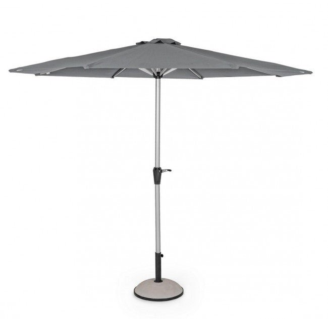 Parasol Vienna en aluminium gris foncé