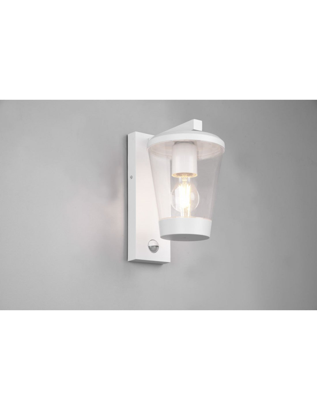 Applique Lanterne Cavado Blanc IP44 Détecteur de Mouvement Trio Lighting