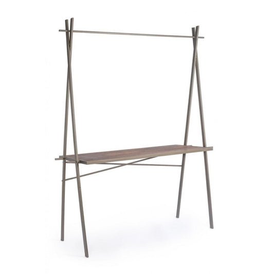 Table vitrine industrielle rectangulaire 98h cm