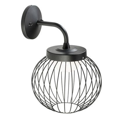 Applique murale 20W LED 4000K ligne cage noire