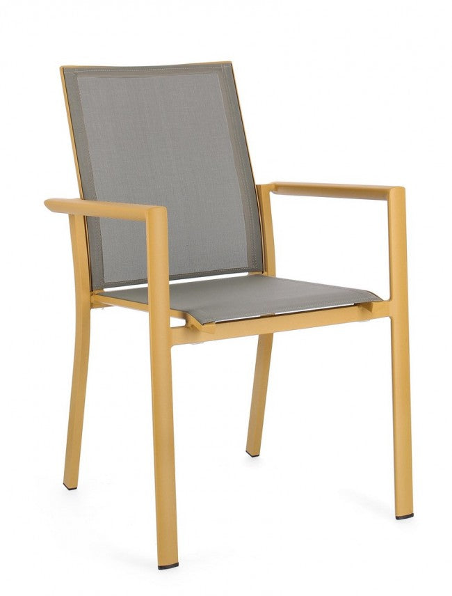 4x Chaise C-Br Konnor Moutarde
