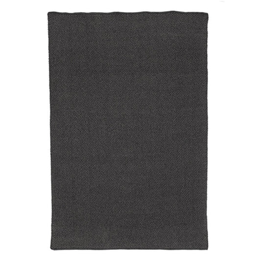 Tapis d'extérieur gris en fibre synthétique fait main 200x300