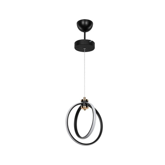 Lampe à suspension Felicia avec deux cercles LED ASZ1591