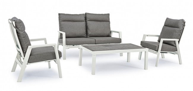 Canapé d'extérieur inclinable 2 places 152x81x98h cm