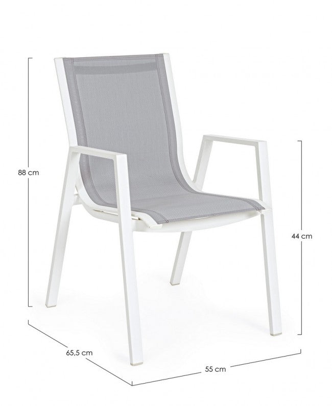 Chaise C-Br Pelagius Blanc Yk11