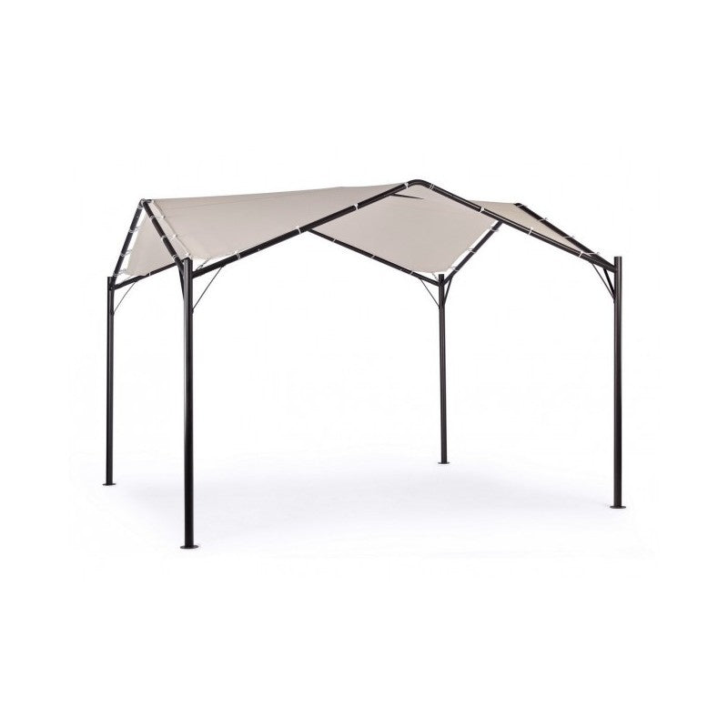 Tonnelle de jardin en forme de dôme gris anthracite 3,5x3,5xh 260 cm