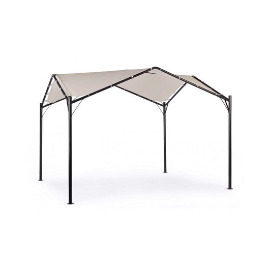 Tonnelle de jardin en forme de dôme gris anthracite 3,5x3,5xh 260 cm