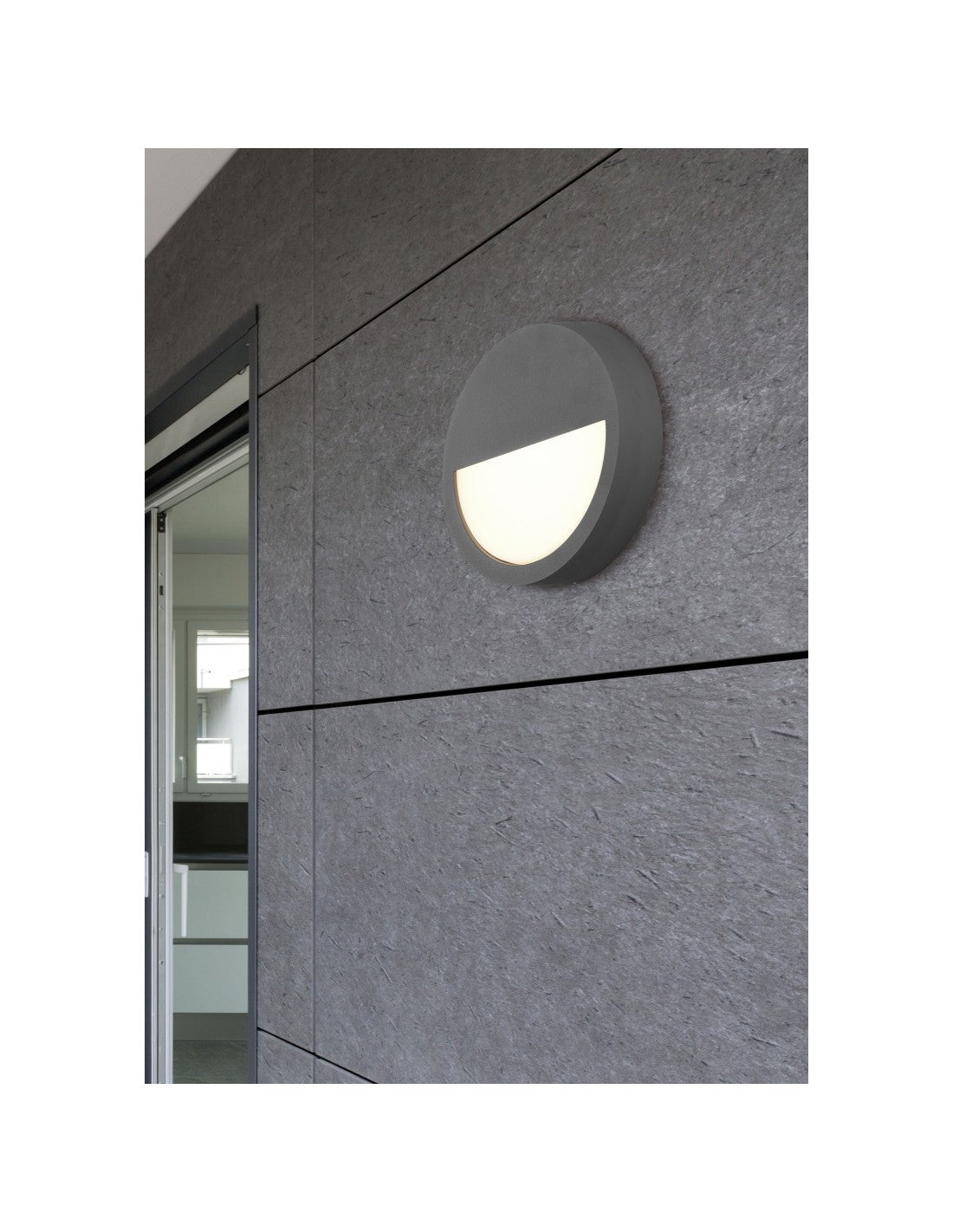 Applique Extérieure IP54 Ronde Anthracite Led Pedro Trio Lighting