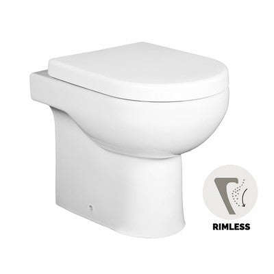 WC à chasse d'eau sans rebord Klio - Drain universel