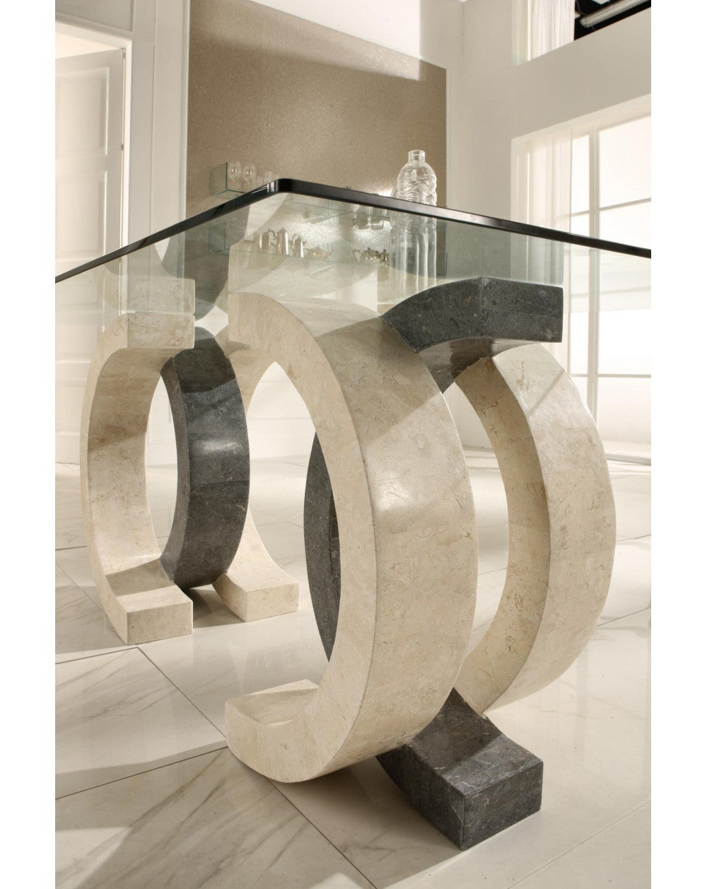 Table fixe 180 x 100 - Transparente - Olimpia