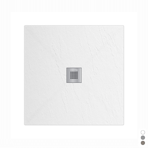 Receveur de douche carré Estasi - Sable 80x80 cm