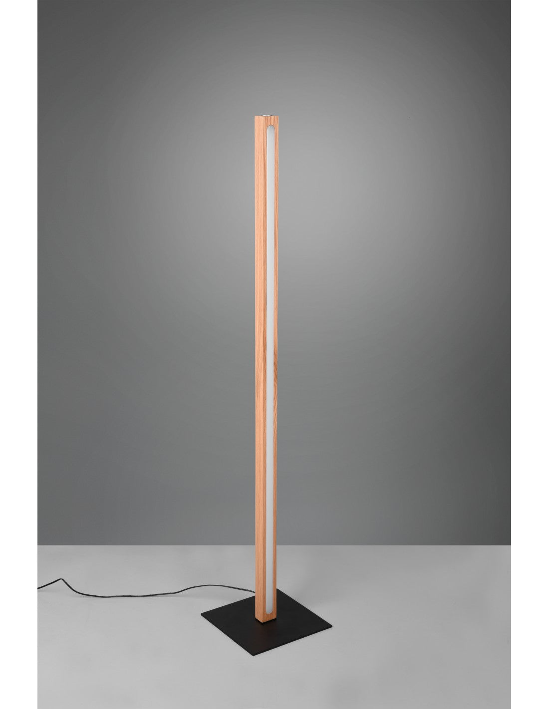 Lampadaire Bacchetta Vintage en Bois Led Touch Bellari Trio Lighting