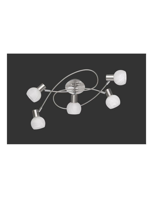 Spot de Plafond Pinwheel 5 LEDs Antibes Nichel Trio Lighting