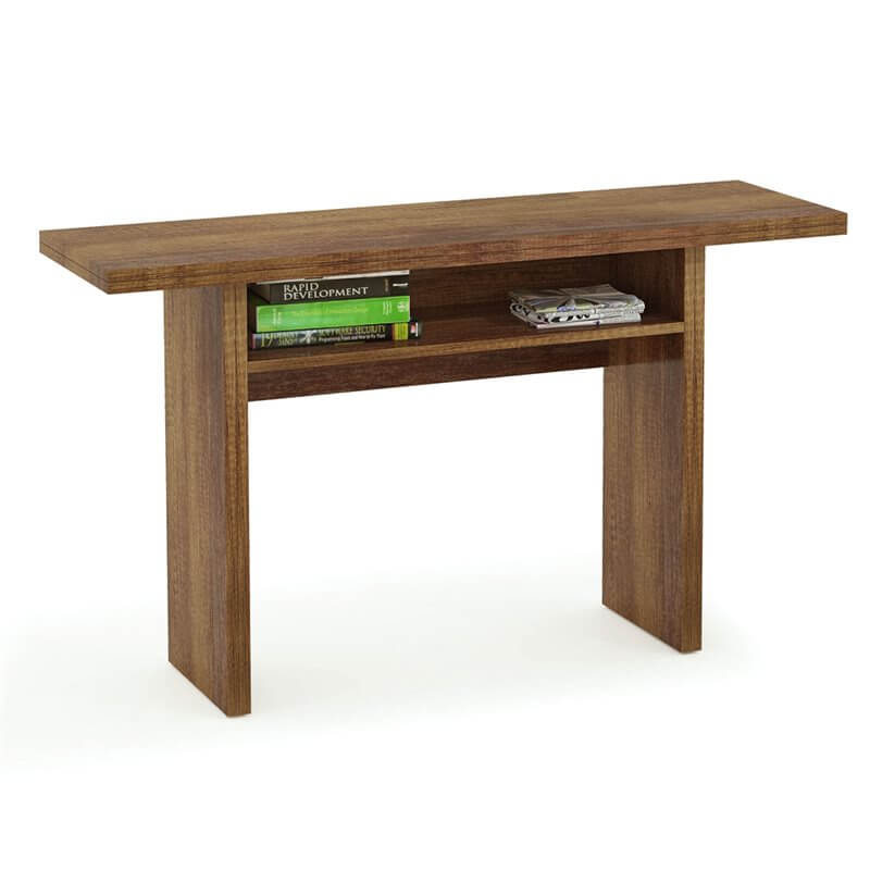 Table console extensible Oplà en chêne canyon foncé