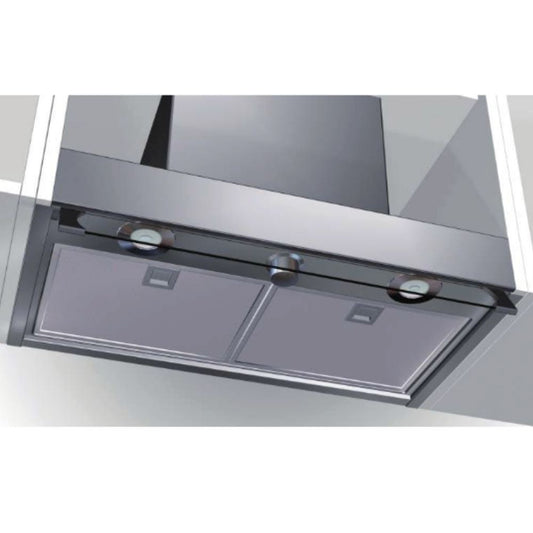 Hotte sous murale en acier inoxydable Samet Keller 90