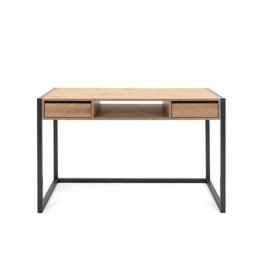Bureau de chambre moderne en chêne avec tiroirs 120 x 60 x 75 h cm