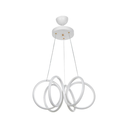 Suspension LED blanche en forme de spirale Ilya MDL4439