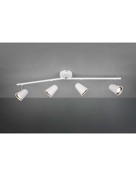 Spot Toulouse Blanc 4 Spots LED L78 cm Trio Lighting