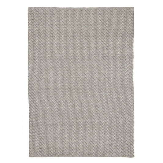 Tapis d'extérieur gris en fibre synthétique fait main 230x350