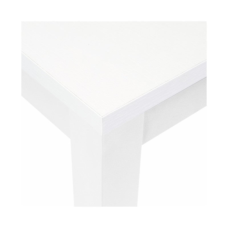 Table à manger extensible en frêne blanc en bois mélaminé 85x140-180 cm