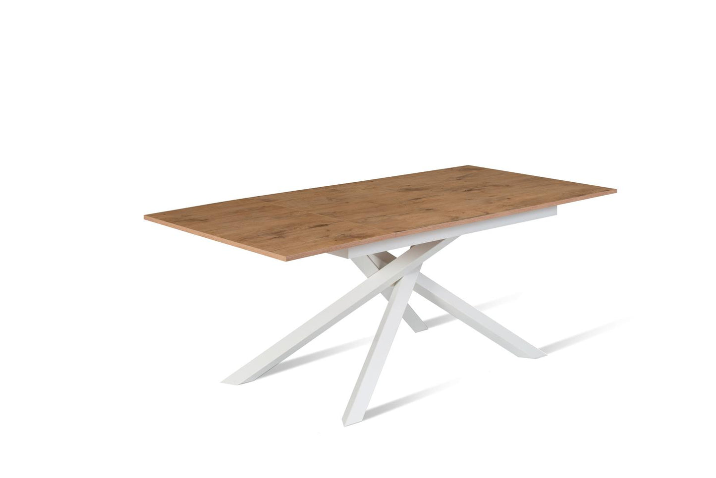 Table extensible chêne blanc 90 cm x 140- 190 cm H. 76 cm