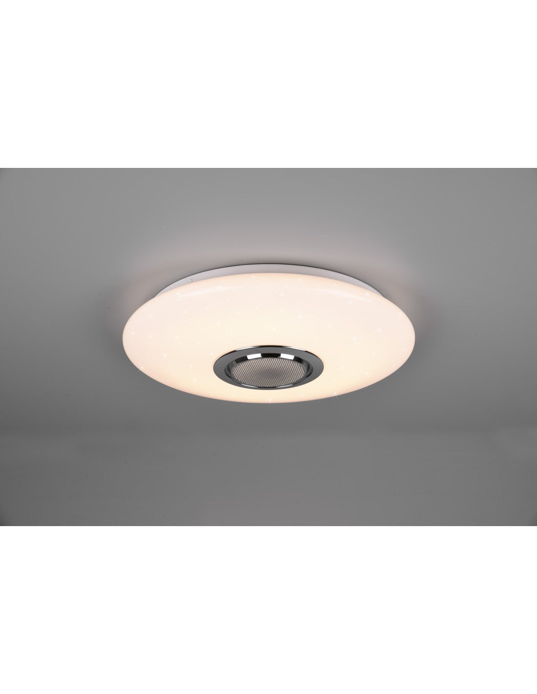 Plafonnier LED moderne RGBW Bluetooth musique blanc Trio éclairage
