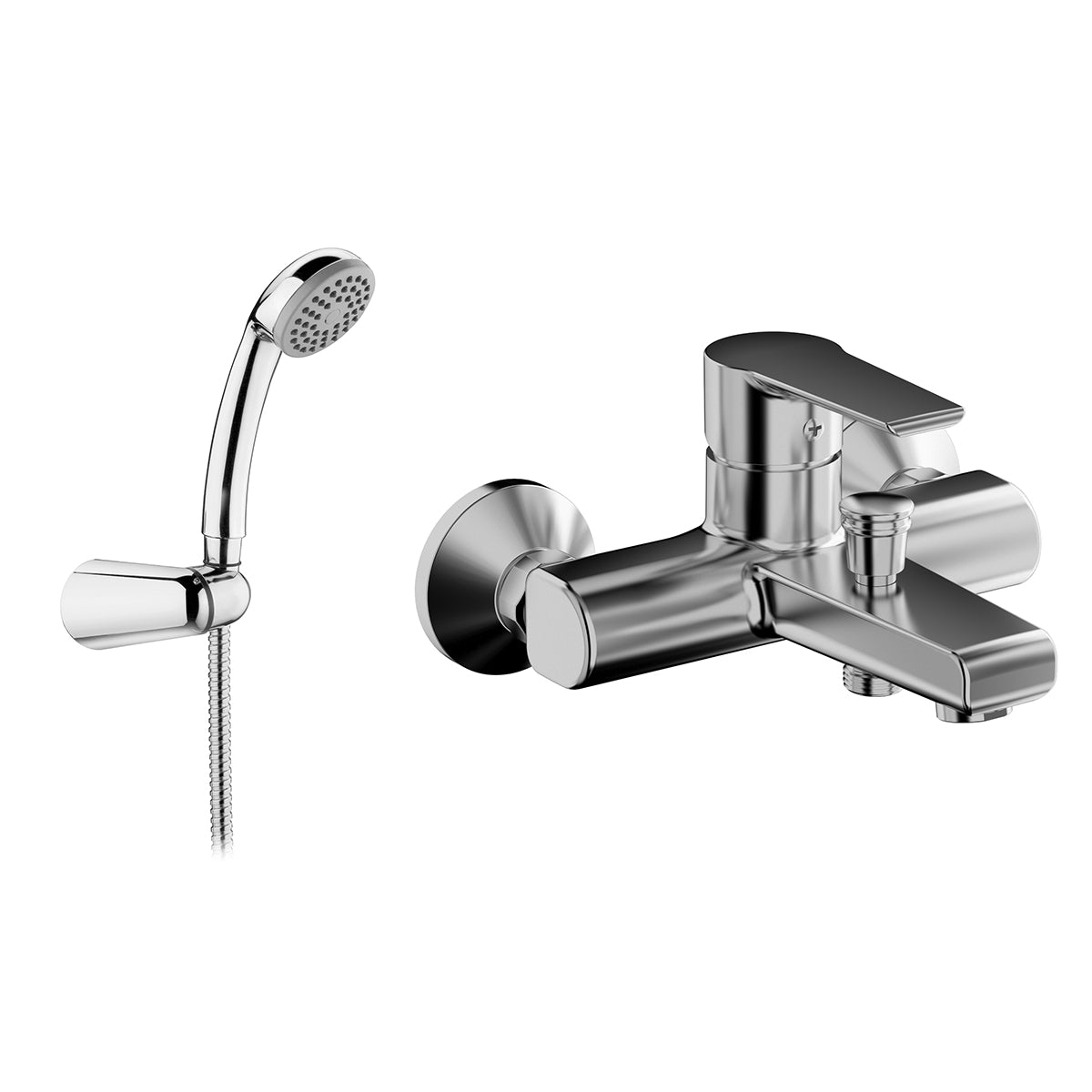 Mitigeur monocommande de bain avec accessoires Ten line