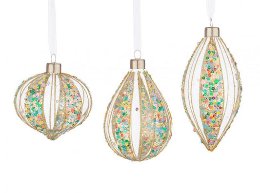 12x Pendentif Vt Spangly Multicolore Ass3