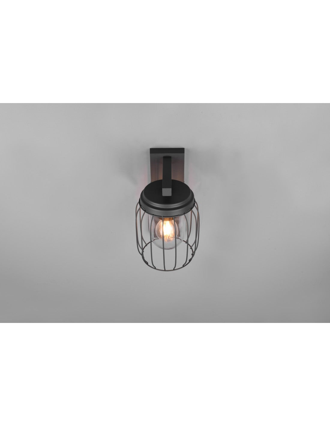 Applique Tuela Lanterne Maille Métallique Anthracite IP44 Trio Lighting