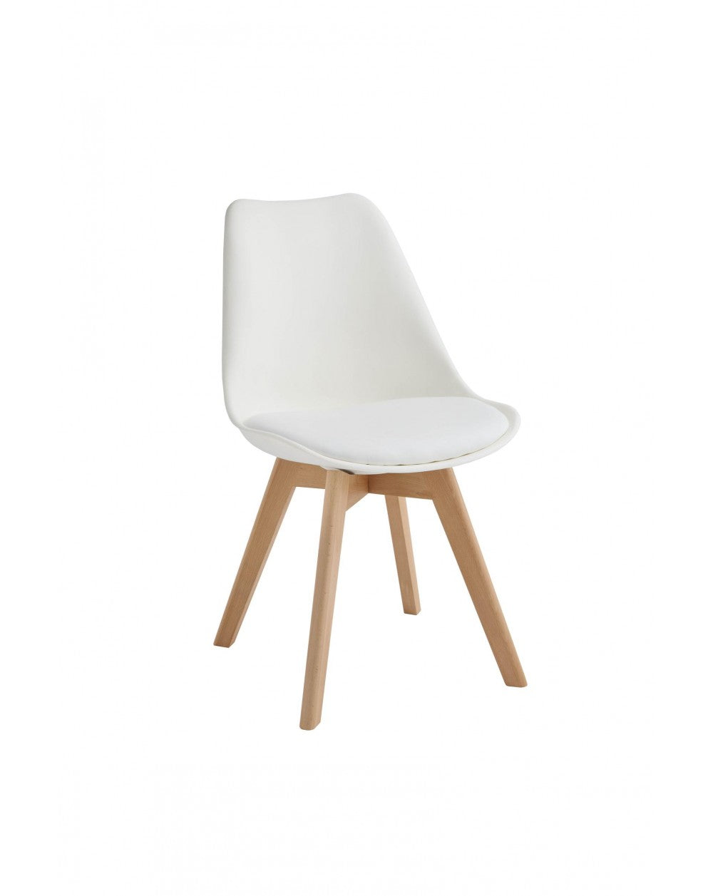 4x chaise nordique Carlotta blanc STS