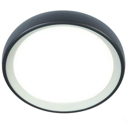 Plafonnier rond 18W LED 4000K graphite ligne loft